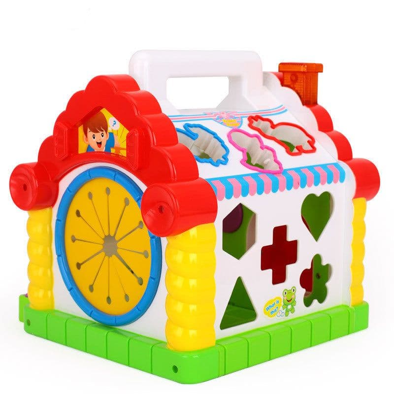 image-Fun House Infant Multifunctional Game Table Puzzle Building Block Toys