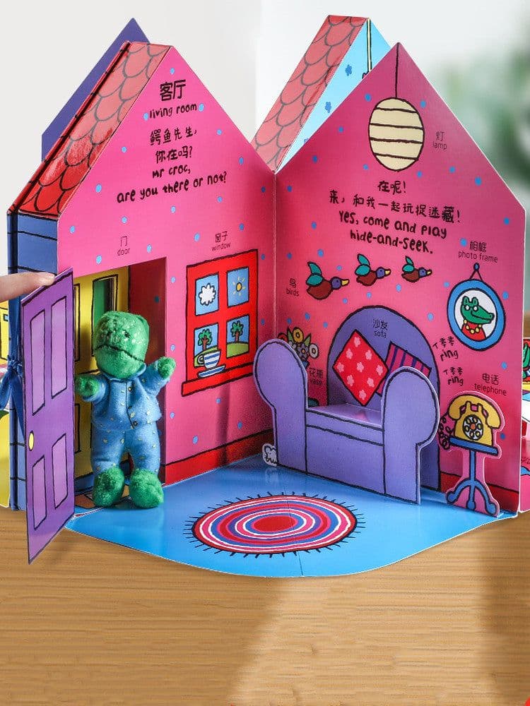image-Three-dimensional Play House Baby Books Early Childhood Education Enlightenment