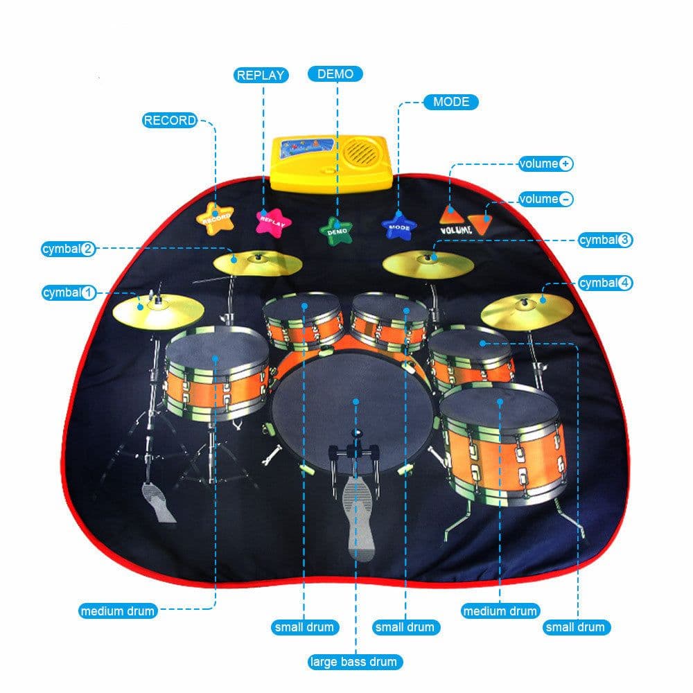 image-Children's Jazz Drum Music Blanket Mother And Baby Toys
