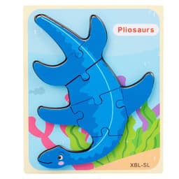image-Baby Wooden Cartoon Dinosaur 3D Puzzle Jigsaw for Kids Montessori Early Learning Educational Puzzle Toys