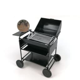 image-Baby House Miniature BBQ Oven Square Grill Decoration