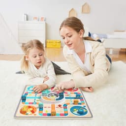 image-Kids Toys Flying Chess Parent-child Interactive Game Chessboard Children's Board Game Toys Puzzle Jump Checkers