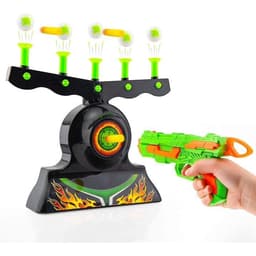 image-Shooting Games Toy For Age 6,7,8,9,10,Years Old Kids,Boys-Glow In The Dark Foam Blaster Toy With 10 Floating Ball Targets And 3 Foam Dart-Ideal Gift