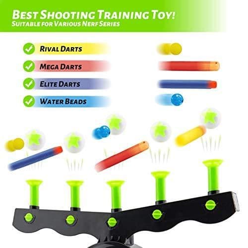 image-Shooting Targets For Guns Shooting Game Glow In The Dark Floating Ball Target Practice Toys For Kids Boys Hover Shot 1 Blaster Toy Gun 10 Soft Foam Balls 3 Darts Gift,Amazon Platform Banned