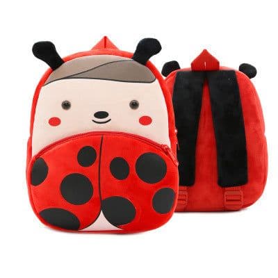 image-Cute Plush Backpacks Kindergarten Cartoon School Bags Children Animal Toys Bag