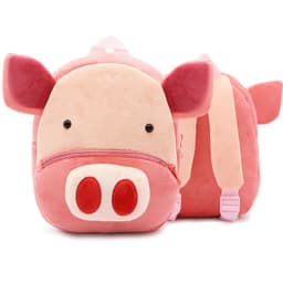 image-Cute Plush Backpacks Kindergarten Cartoon School Bags Children Animal Toys Bag