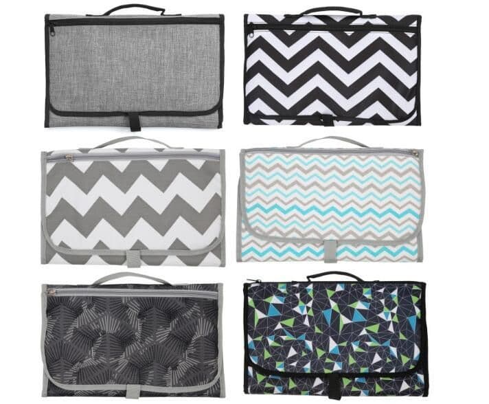 image-Baby Portable Foldable Washable Compact Travel Nappy Diaper Changing Mat Waterproof Baby Floor Mat Change Play Mat & Storage Bag