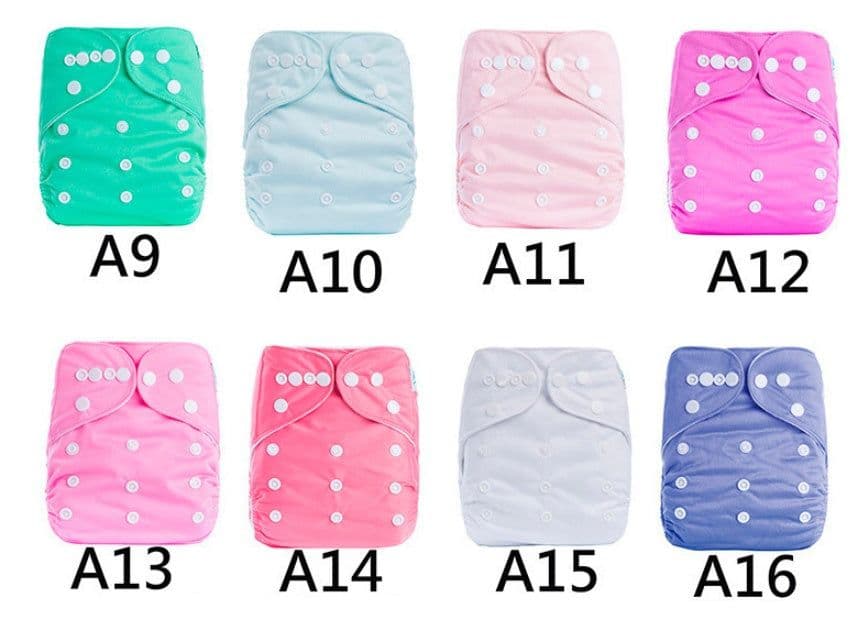 image-Solid color leak-proof baby diaper pants