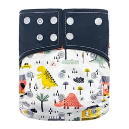 image-New square head bamboo charcoal fiber cloth diapers