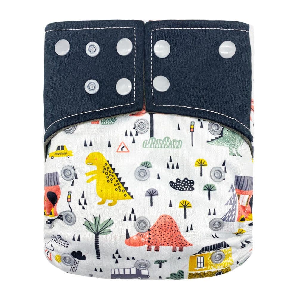 image-New square head bamboo charcoal fiber cloth diapers