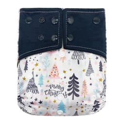 image-New square head bamboo charcoal fiber cloth diapers