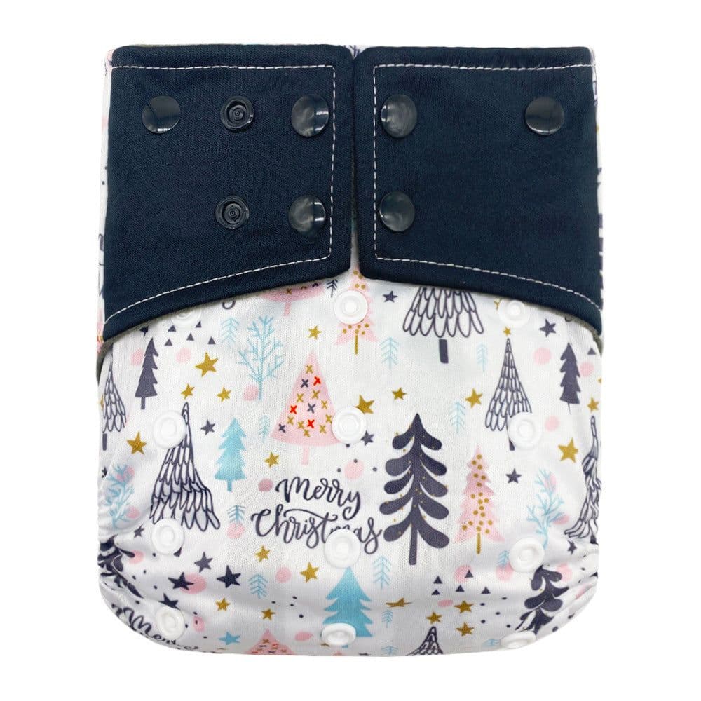 image-New square head bamboo charcoal fiber cloth diapers