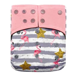 image-New square head bamboo charcoal fiber cloth diapers