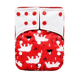 image-New square head bamboo charcoal fiber cloth diapers