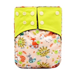 image-New square head bamboo charcoal fiber cloth diapers