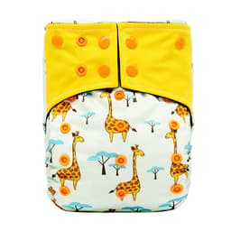 image-New square head bamboo charcoal fiber cloth diapers