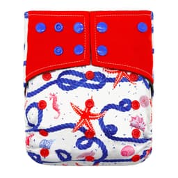image-New square head bamboo charcoal fiber cloth diapers