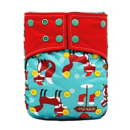 image-New square head bamboo charcoal fiber cloth diapers