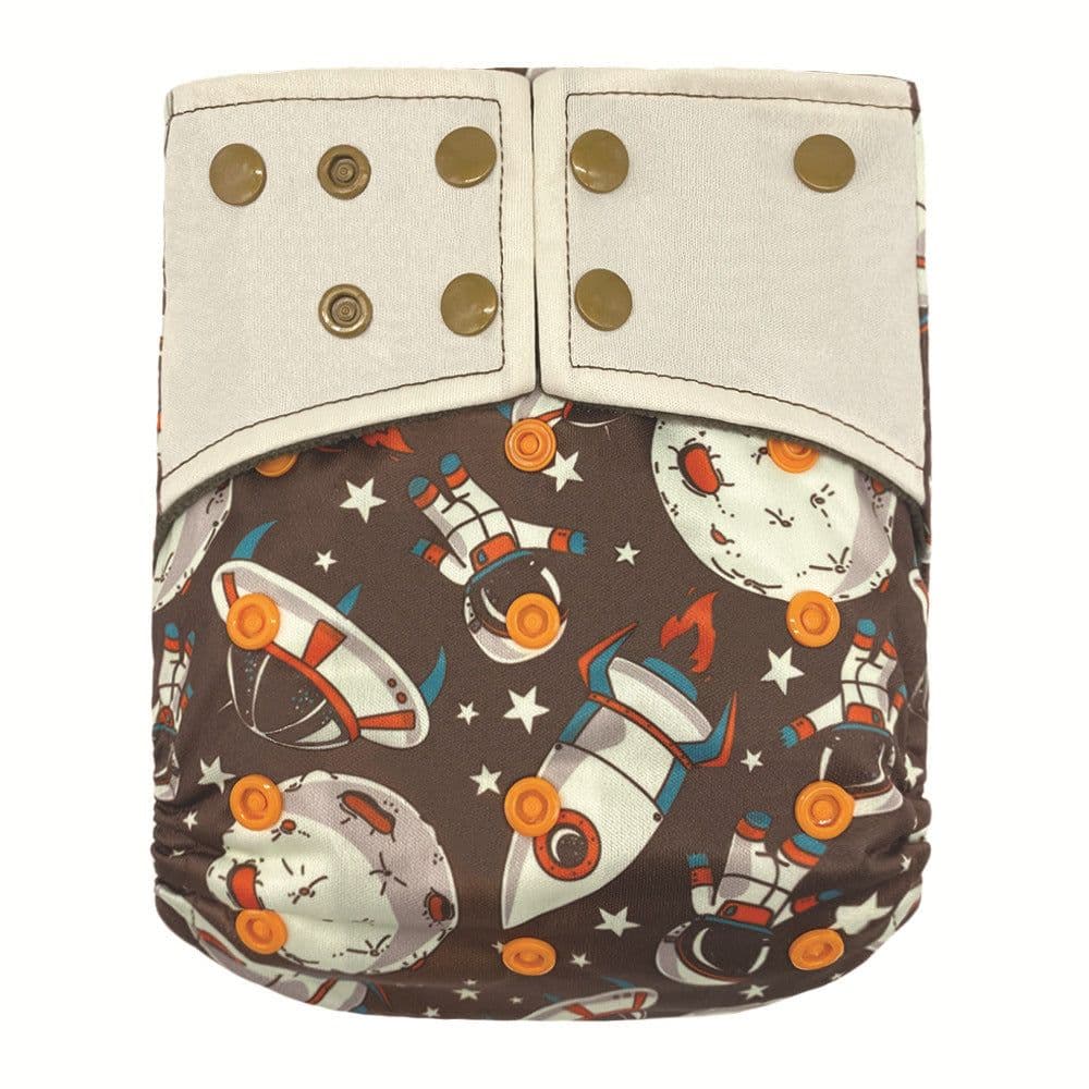 image-New square head bamboo charcoal fiber cloth diapers