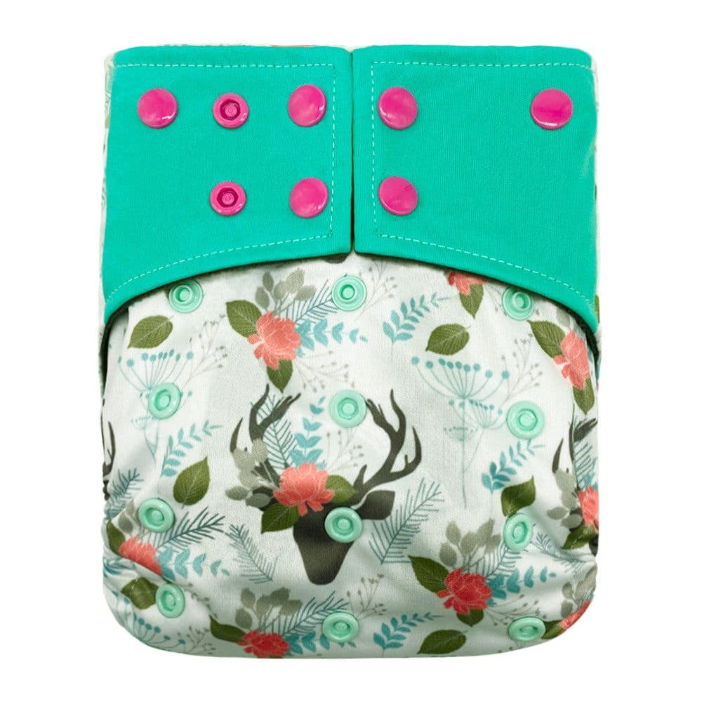 image-New square head bamboo charcoal fiber cloth diapers