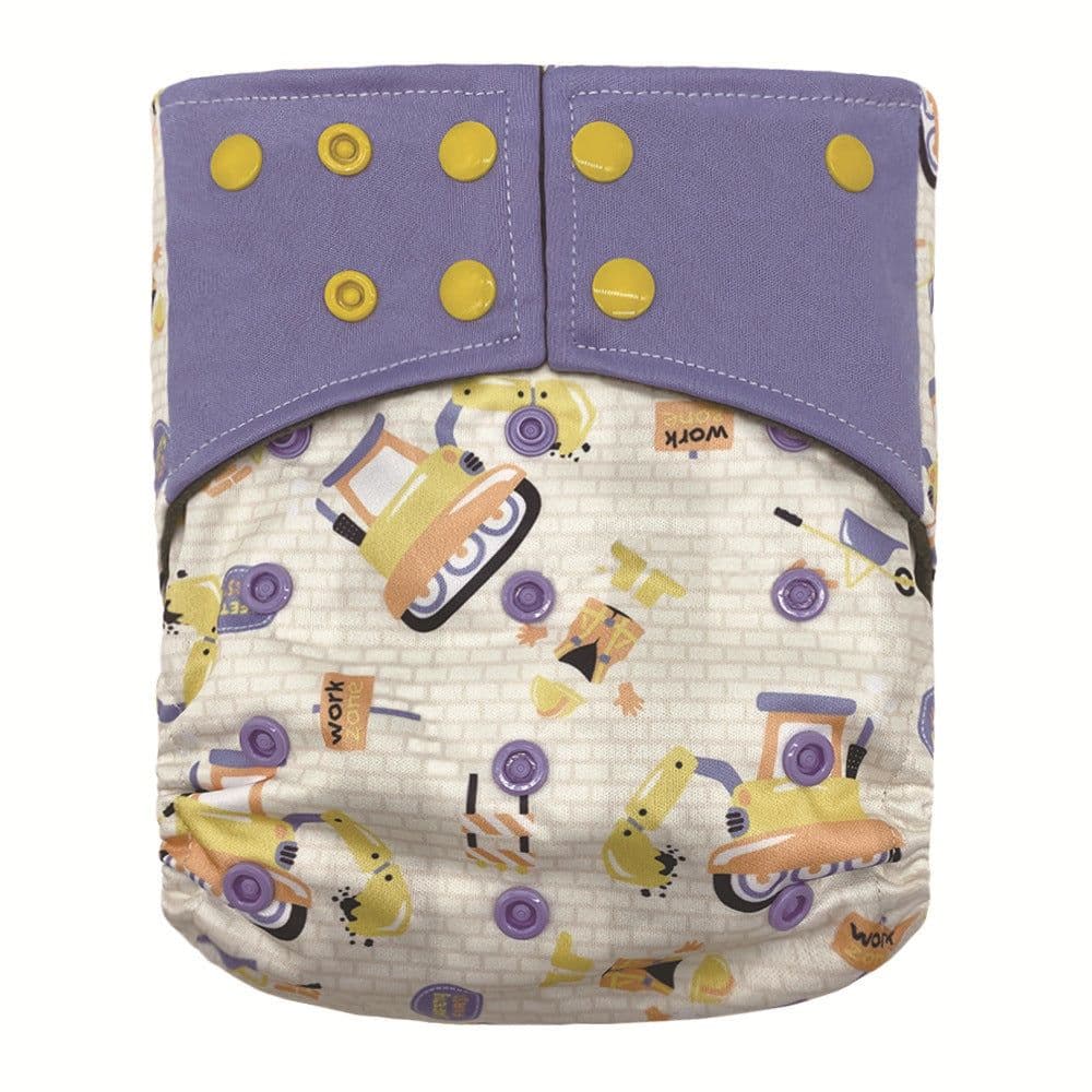 image-New square head bamboo charcoal fiber cloth diapers
