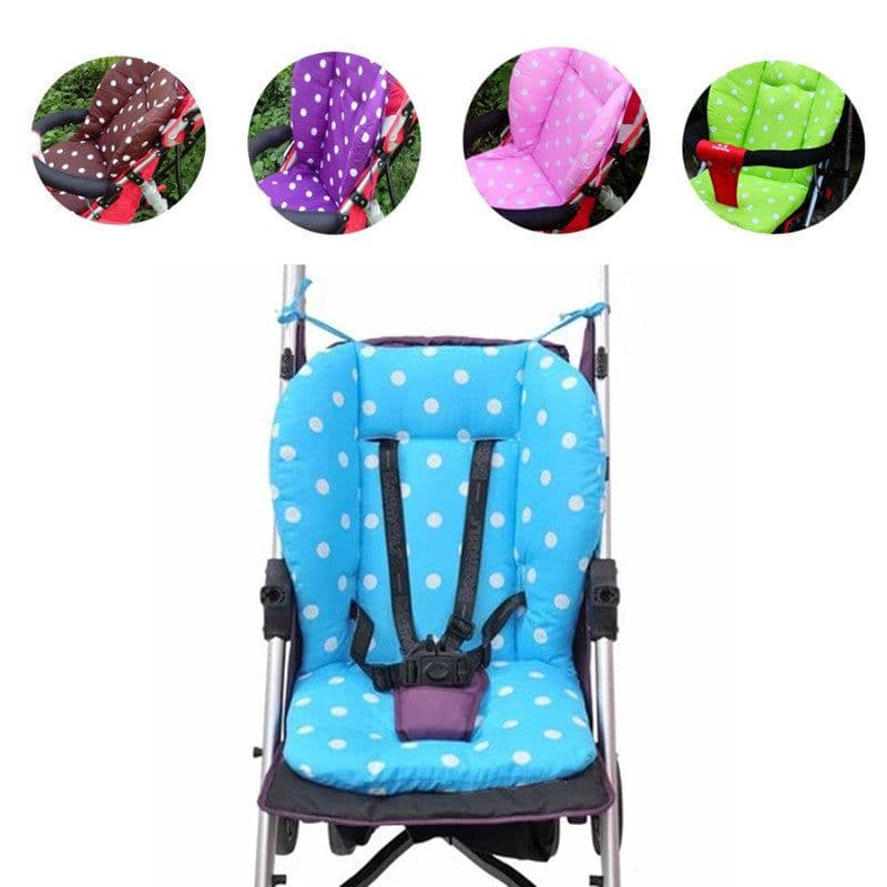 image-Baby Infant Stroller Seat Pushchair Cushion Cotton Mat Rainbow Color Soft Thick Pram Cushion Chair BB Car Seat Cushion