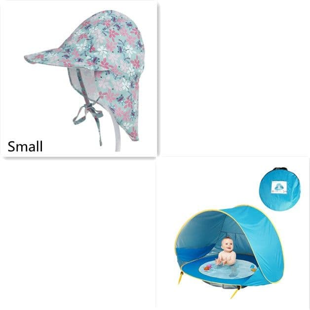 image-Baby Beach Tent Kids Outdoor Camping Easy Fold Up Waterproof Up Sun Awning Tent UV-protecting
