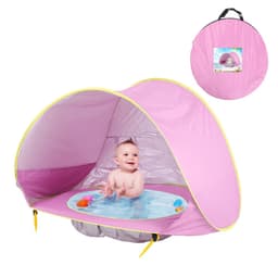 image-Baby Beach Tent Kids Outdoor Camping Easy Fold Up Waterproof Up Sun Awning Tent UV-protecting