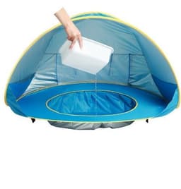 image-Baby Beach Tent Kids Outdoor Camping Easy Fold Up Waterproof Up Sun Awning Tent UV-protecting