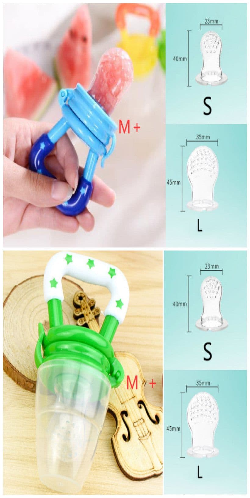image-New Baby Silicone Pacifier, Encapsulated To Soothe Complementary Food Feeding Artifact