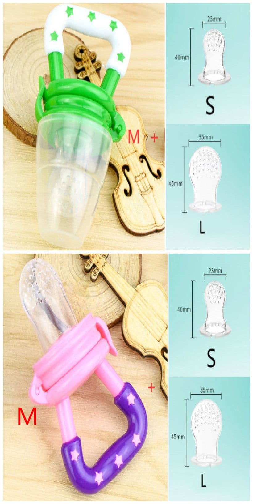 image-New Baby Silicone Pacifier, Encapsulated To Soothe Complementary Food Feeding Artifact