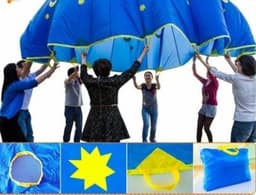 image-1.8 Meters And Continental Style Outdoor Games For Children Early Education And The Training Of Kindergarten Toy Rainbow Umbrella
