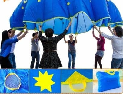 image-1.8 Meters And Continental Style Outdoor Games For Children Early Education And The Training Of Kindergarten Toy Rainbow Umbrella