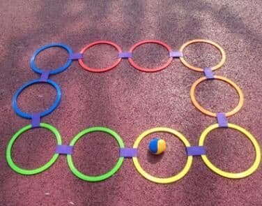 image-The kindergarten indoor games and the training of children's outdoor sports equipment equipment hopscotch hopscotch
