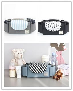 image-Multifunction Baby Stroller Bag Organizer Maternity Nappy Bag Stroller Accessories Cup wheelchair bag