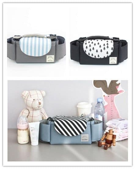 image-Multifunction Baby Stroller Bag Organizer Maternity Nappy Bag Stroller Accessories Cup wheelchair bag