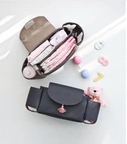 image-Multifunction Baby Stroller Bag Organizer Maternity Nappy Bag Stroller Accessories Cup wheelchair bag