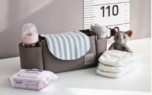 image-Multifunction Baby Stroller Bag Organizer Maternity Nappy Bag Stroller Accessories Cup wheelchair bag