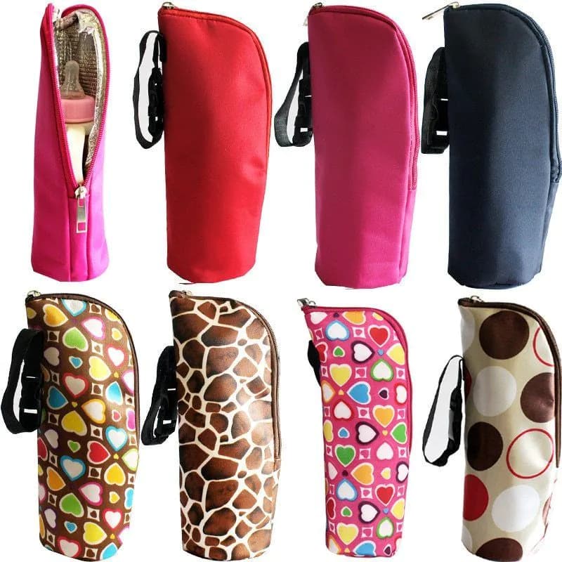 image-Eight Color Can Be Used To Hang Baby Stroller Baby Insulated Bottle Bag Korean Version Of Insulated Milk Bottle Bag