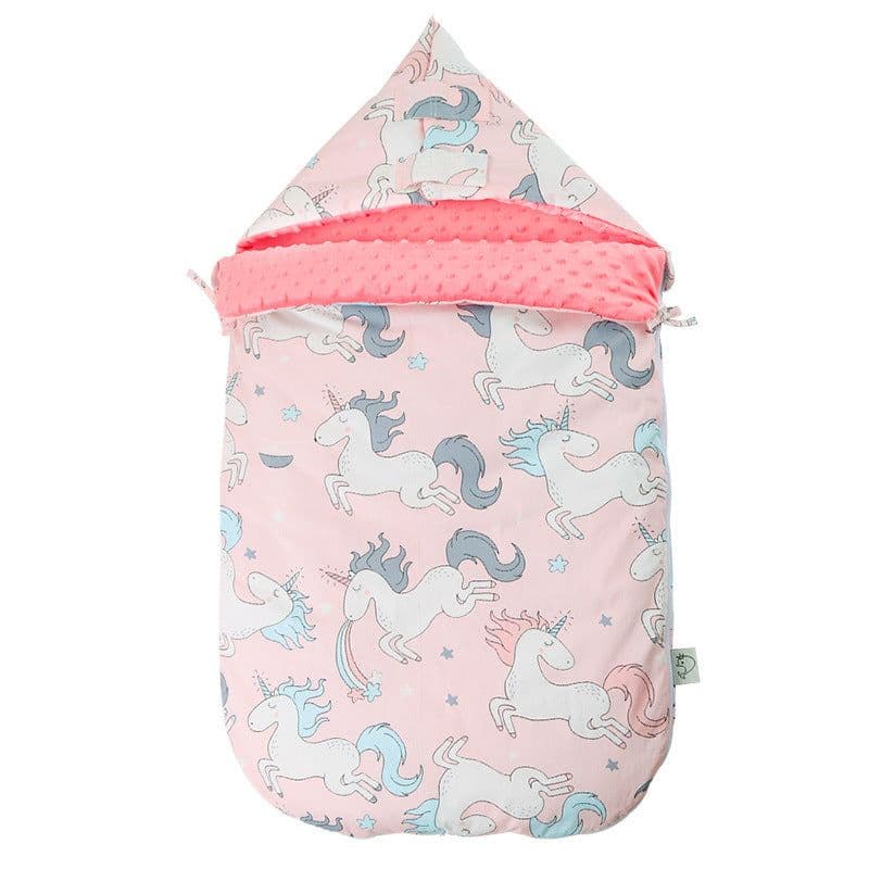 image-Newborn Baby Blanket Warm Fleece Stroller Cover Quilt