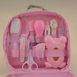 image-Roadfisher Newborn Baby Care Kits Nose Cleaner Feeder Earpick Tools Grooming Bag Set Nail Clipper Tooth Hair Brush Comb Scissor