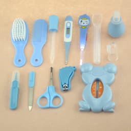 image-Roadfisher Newborn Baby Care Kits Nose Cleaner Feeder Earpick Tools Grooming Bag Set Nail Clipper Tooth Hair Brush Comb Scissor