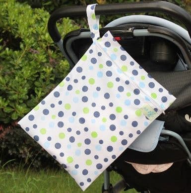 image-Single-layer zipper baby out waterproof diaper bag