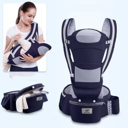 image-Ergonomic Baby Carrier Infant Baby Hipseat Carrier 3 In 1 Front Facing Ergonomic Kangaroo Baby Wrap Sling