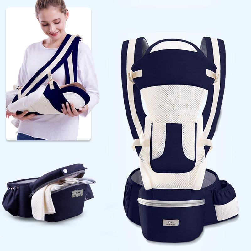 image-Ergonomic Baby Carrier Infant Baby Hipseat Carrier 3 In 1 Front Facing Ergonomic Kangaroo Baby Wrap Sling