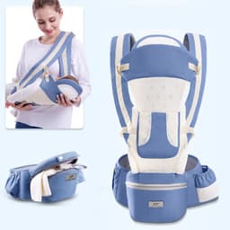 image-Ergonomic Baby Carrier Infant Baby Hipseat Carrier 3 In 1 Front Facing Ergonomic Kangaroo Baby Wrap Sling