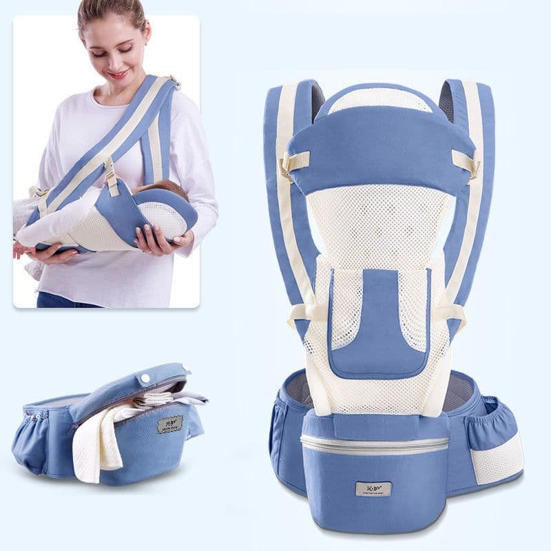 image-Ergonomic Baby Carrier Infant Baby Hipseat Carrier 3 In 1 Front Facing Ergonomic Kangaroo Baby Wrap Sling