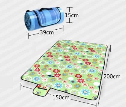 image-Velvet aluminum film picnic mat