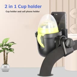 image-Baby Stroller Accessories Cup Holder Children Tricycle Bicycle Cart Bottle Rack Milk Water Pushchair Carriage
