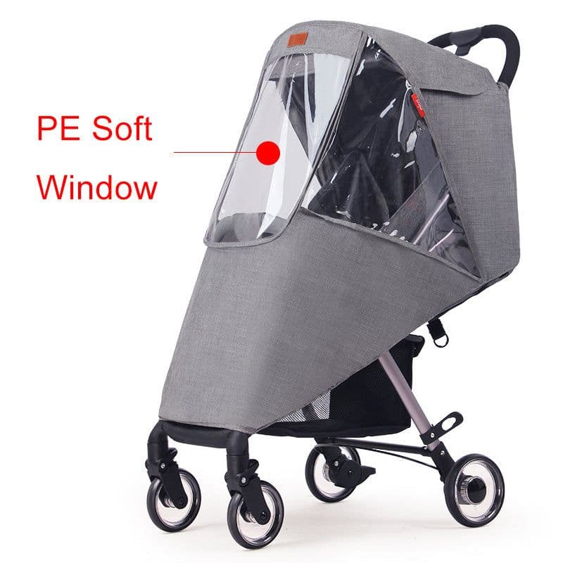image-Stroller rain cover baby carriage wind cover umbrella car